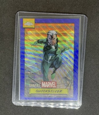 Quicksilver Marvel Topps Chrome 2024 Blue Wave Refractor /150