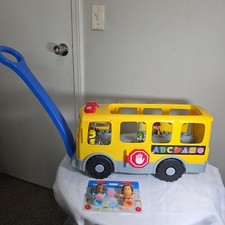 Little People Toddler Learning Toy, Big Yellow School Bus Musical Pull-Along