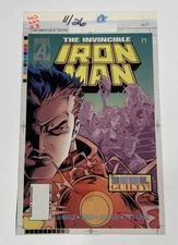 Iron Man 324 Color Separation Films 3M Comic Cover Production Art Transparency