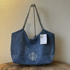 New Starbucks 2026 Star Coffee Series Horizontal Tote Bag Large-capacity Bag