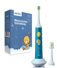 Electric Toothbrush for Kids & Timer and 2 Brush Heads Sonic Smart Rechargeable