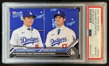2023 Topps Now Off-Season Yoshinobu Yamamoto Shohei Ohtani #OS-26 Dodgers PSA 10