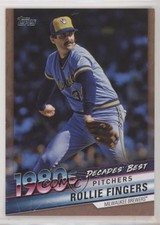 2020 Topps Decades Best Series 2 Pitchers Gold 48/50 Rollie Fingers HOF n1u