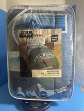 Star Wars Super Soft Microfiber Full Comforter Set 76  x86  New Bedding