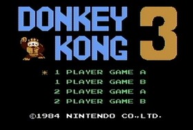 Donkey Kong 3 Nintendo NES Rare 5 Screw Cart PAL-B #0269