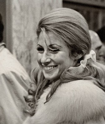 Actress Baby Jane Holzer attending the premiere of The Game Is Ove- Old Photo