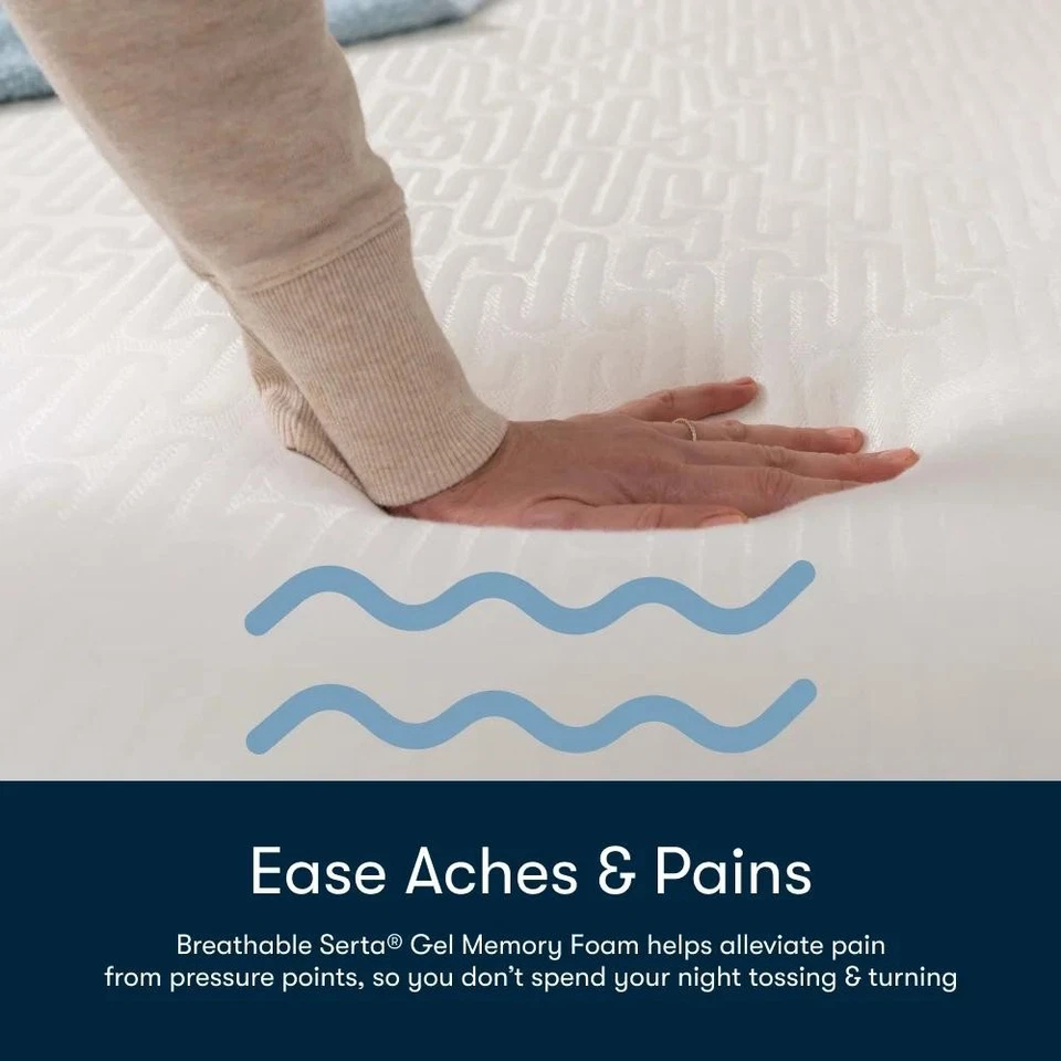 Luxury Serta 10" CALIFORNIA KING Cooling Gel Memory Foam Mattress In A Box - Image 4 of 4