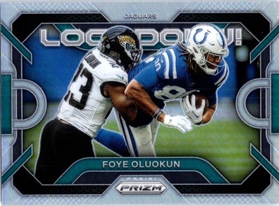2023 Panini Prizm Foye Oluokun #LD-8 Lockdown! Prizms Silver Jaguars