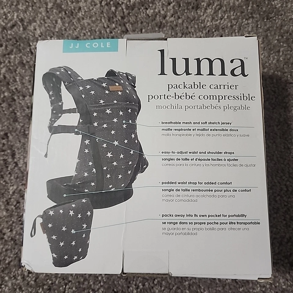 JJ Cole Luma Packable Carrier, 4 Position Baby Carrier, Compact Travel Bag - Image 2 of 4