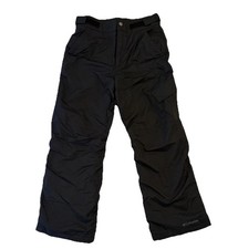 Columbia Omni-Shield Outgrown Insulated Snow Ski Pants Kids Med 10/12 Black