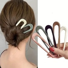 5 PCS U Shaped Hair Pin Stick French Hair Pin Hair Fork Fashion Bun