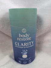 Body Restore Clarity Shower Steamers in Decorative Container 6 Tablets 6 Scents