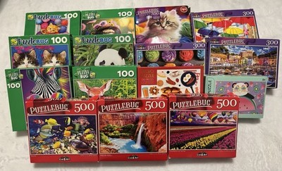 Puzzlebug CraZArt, Micro, Mini Puzzle Lot of 15 Jigsaw Puzzles, 88-500 pieces