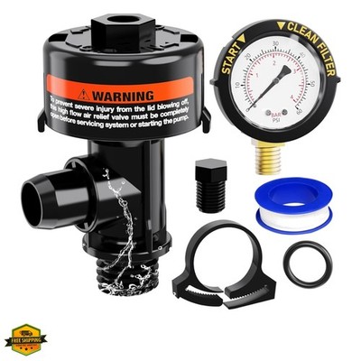 Manual Air Relief Valve for Pool and Spa Filters, Pool Filter Air Relief Valv...