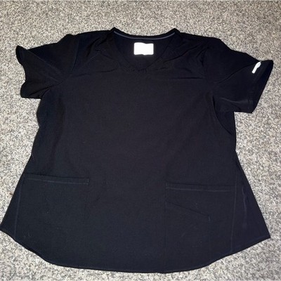 Skechers Women's Black V-Neck Short Sleeve Scrub Top