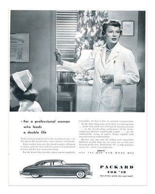 Vintage 1948 Packard Poster Wall Art - Classic Elegance Fine Art Print