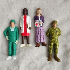 Lakeshore Block Play People Community 4 Workers Teacher Soldier Doctor Nurse