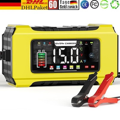 24V LiFePO4 Autobatterie ladegerät 12V Lithium Vollautomatisches Reparatur PKW