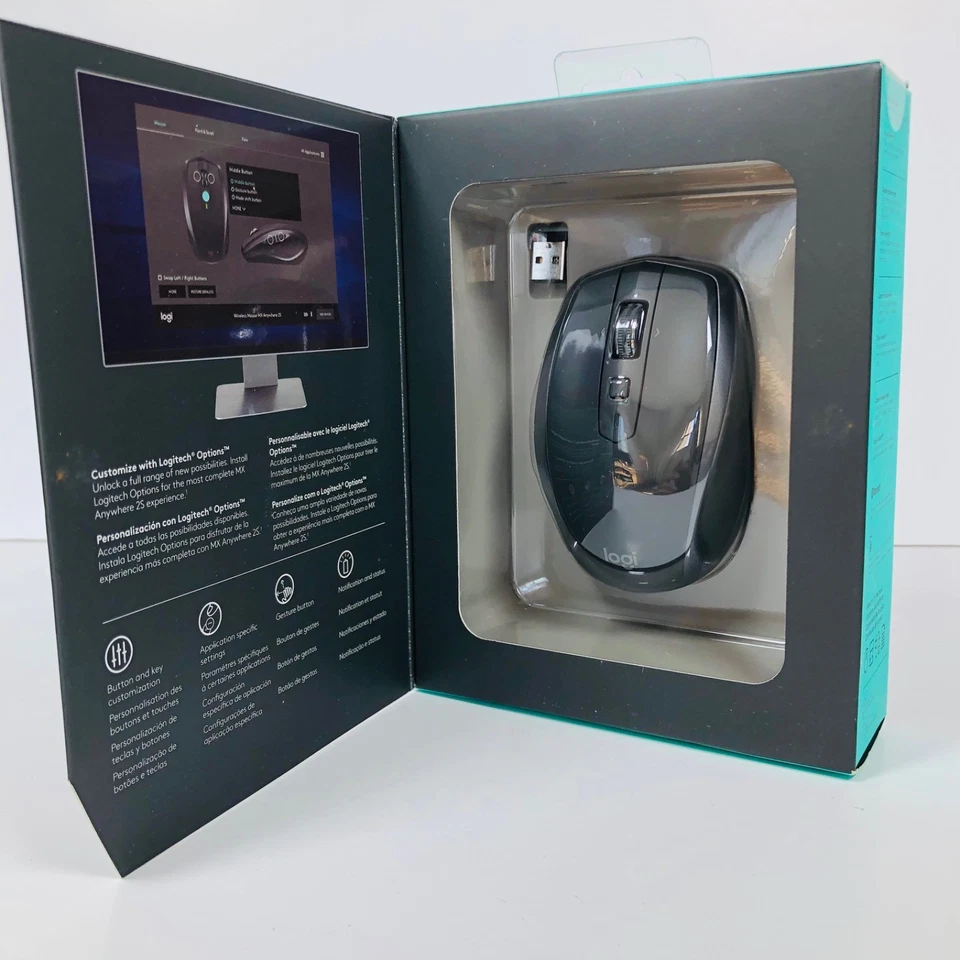 Logitech MX Anywhere 2S Wireless Mouse, Hyper-Fast Scrolling - New Sealed! - Image 4 of 4