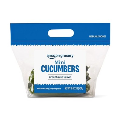 Fresh Mini Cucumbers 16 oz Seedless Crunchy Snack Persian Style Small