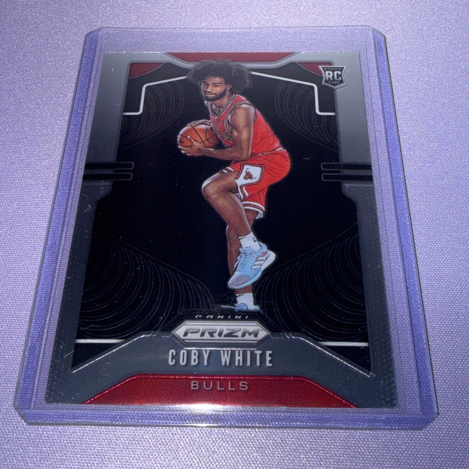 2019-20 Panini Prizm #253.2 - Rookie Variation - Coby White (Both Hands on Ball)