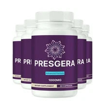 5-Pack Presgera Capsules - Presgera Healthy Nerve Support Pills - 300 Capsules