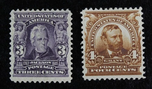 CKStamps: US Stamps Collection Scott#302 303 3c 4c Mint H OG