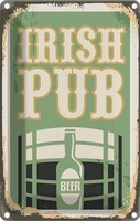 Blechschild 30X20 Cm Irish Pub Beer Bier Alkohol Essen Trinken Bar Club Deko Ges