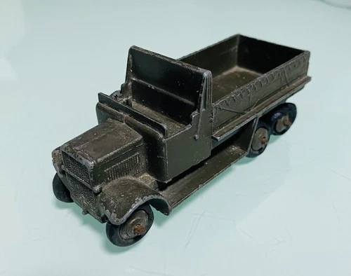DINKY TOYS 151b - Vintage 6 Wheel Diecast Transport Wagon Army Truck Model Car
