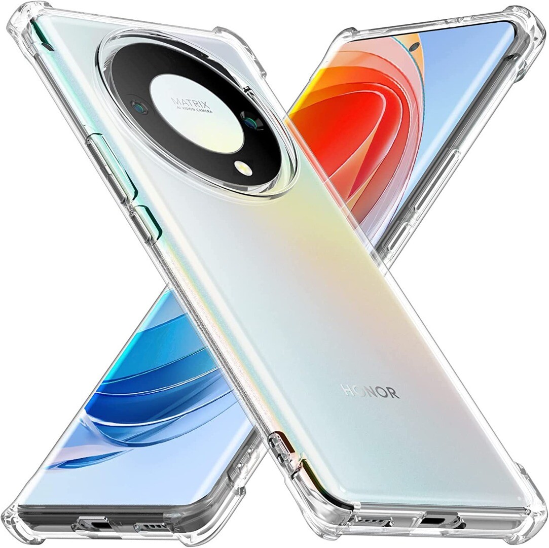 2 Custodie Per HONOR Magic 5 Lite 5G – Cover TPU Morbida Con Stampa, Antiurto E Trasparente, Bumper In Silicone (A92/A95)