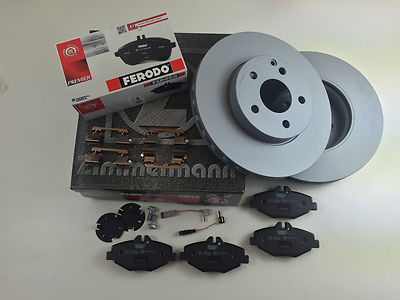 Brake set W211 front axle brake pads Ferodo + 2 x brake discs Zimmermann
