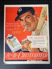 Vintage 1948 Chesterfield Cigarettes Print Ad - William Bendix