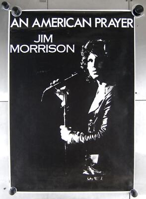 Vintage Jim Morrison 'An American Prayer' 1978 Music Poster Rock