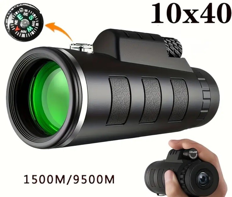 1pc LiGinn 10X40 High Power Monocular Telescope with BAK4 Prism