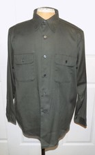 Vintage Army Green Big Yank Work Mates Shirt C48 Long Sleeved