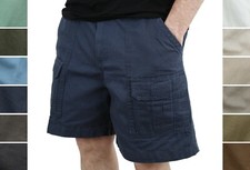 Wrangler Outdoor Men's Cargo Shorts 6 Pocket Lightweight Cotton Hiking Fishing