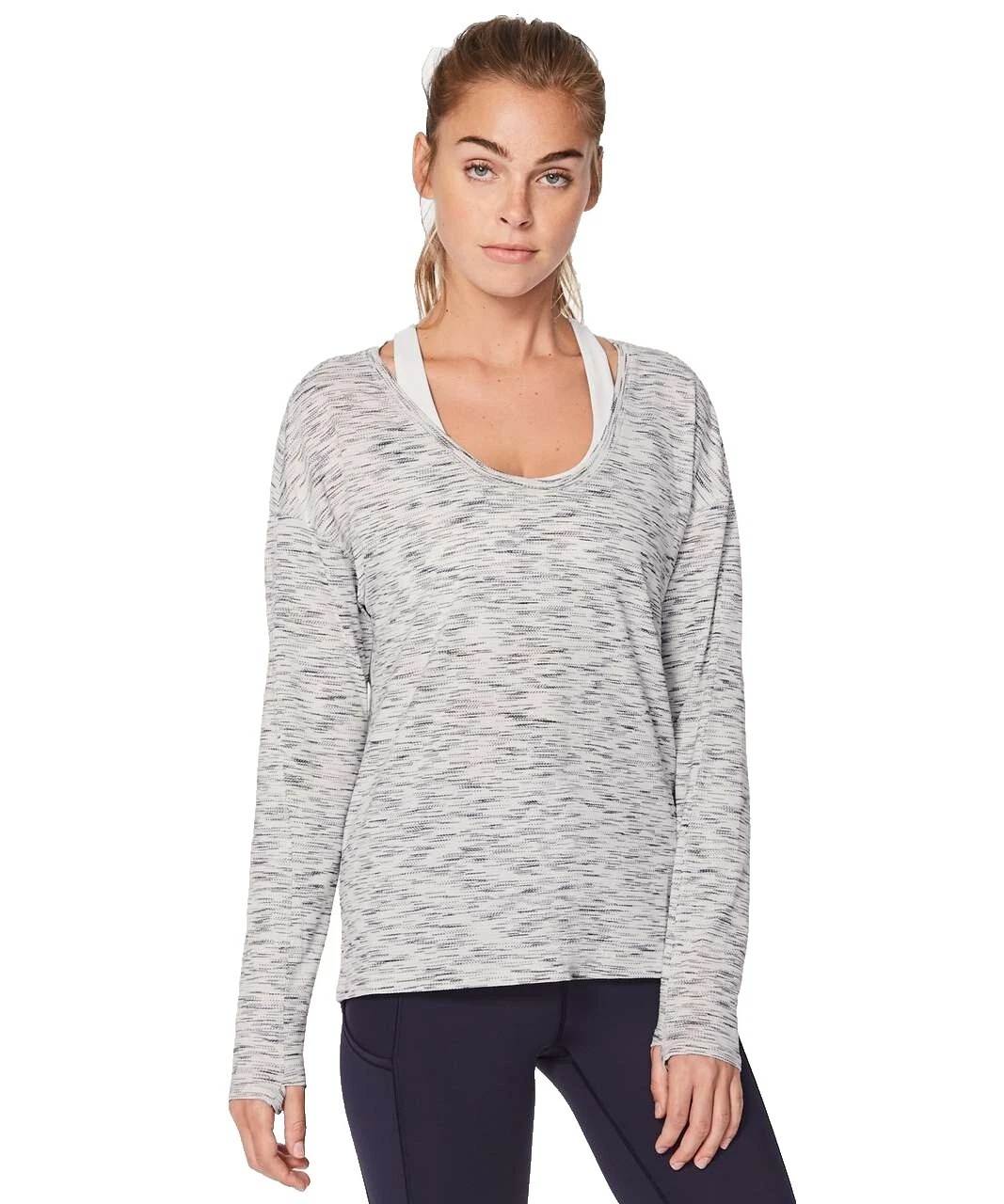 Rayas Viscosa Activewear Tops para mujer