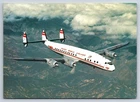 Aviation Postcard TWA Trans Worlds Airlines Lockheed L-1049 Constellation IF4