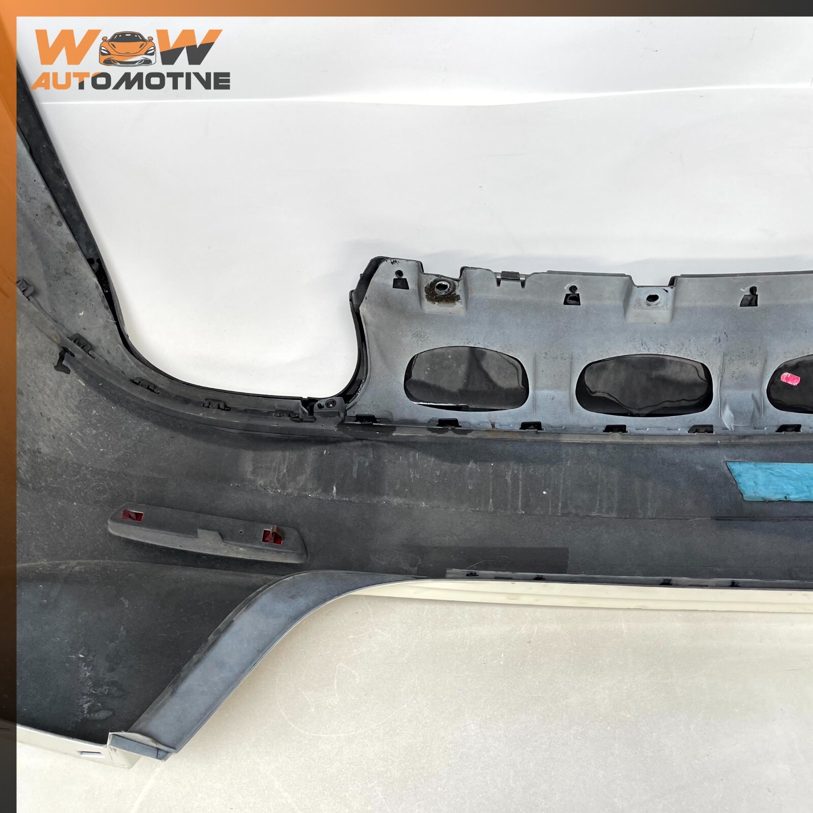 14-17 MASERATI GHIBLI REAR BUMPER COVER WHITE OEM