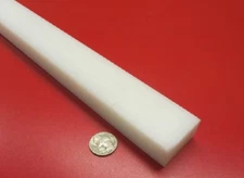 Hdpe White Bar 1.00" Thick x 1.50" Wide x 48" Long