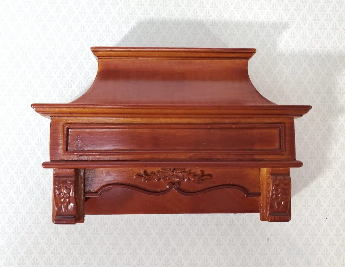 Dollhouse Stove Hood Vent Wood Walnut Finish 1:12 Scale Kitchen Oven Fan  717425060990 | eBay