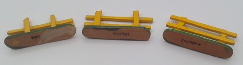 Costruzioni fattoria legno miniatura vintage alberi animali recinzioni 13 pezzi Giappone - Foto 4 di 12