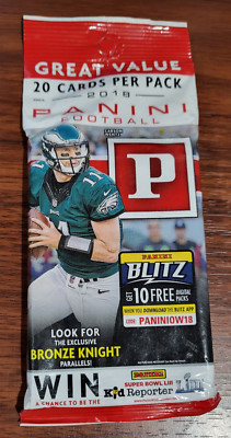 2018 Panini Football 20 Card Value Pack - see full checklist