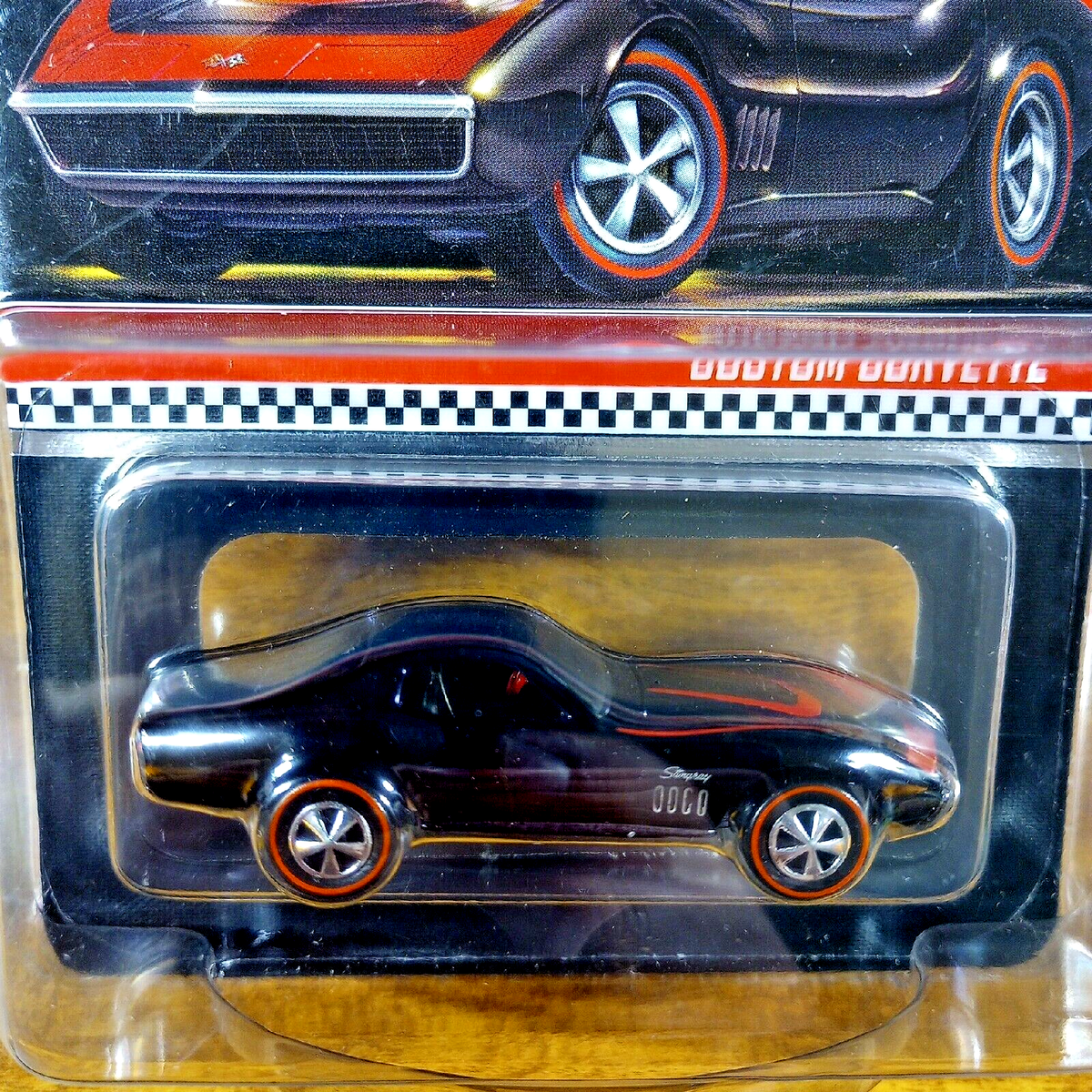 Hot Wheels RLC Custom Corvette 4129/25000 Black Redline