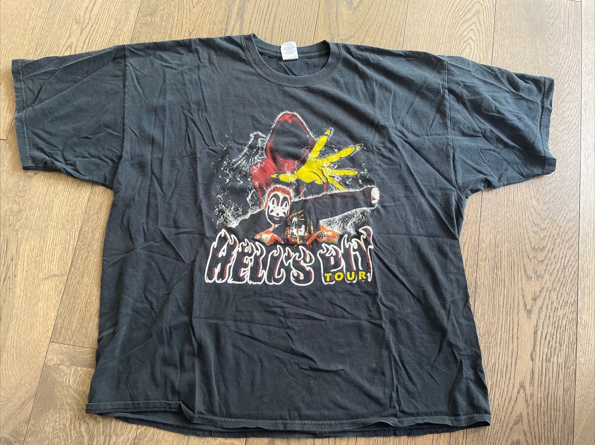 Vintage Insane Clown Posse ICP 2004 Hell's Pit Tour Shirt Double