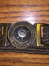 Old Coldstream Guards Interlocking Belt Buckle and Canterbury Stretch Belt