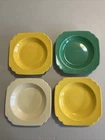 Fiestaware Riviera Vintage 8” Bowls(Set Of 4) Multi Color Fiesta HLC WV USA HTF