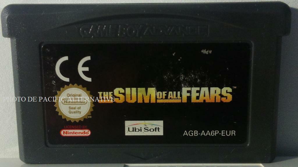 jeu THE SUM OF ALL FEARS game boy advance somme de toutes les peurs AGB-AA6P-EUR
