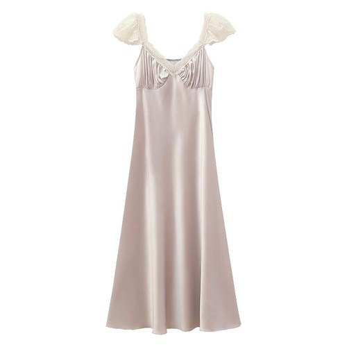 express pink slip dress Satin Floral Cowl Neck Mini Slip Dress