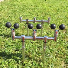 GOAL POST BUZZ BAR SET 20-35 CM 4 x BANK STICKS + 3 BALL ROD RESTS CARP FISHING